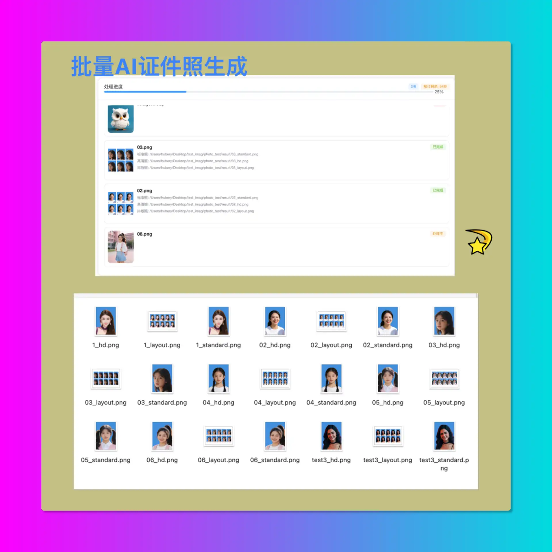 证件照示例4